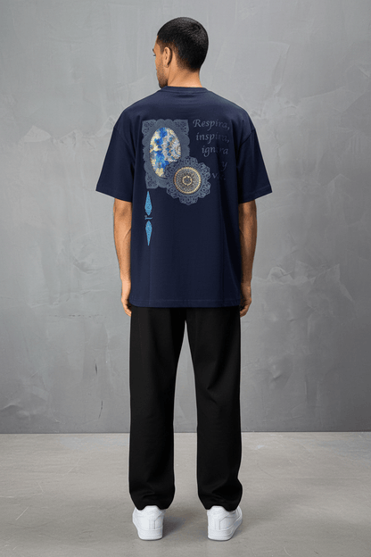 T-Shirt Oversize Navy Blue 5098