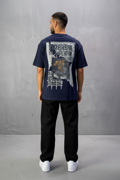 T-Shirt Oversize Blue navy Urbanity 5101