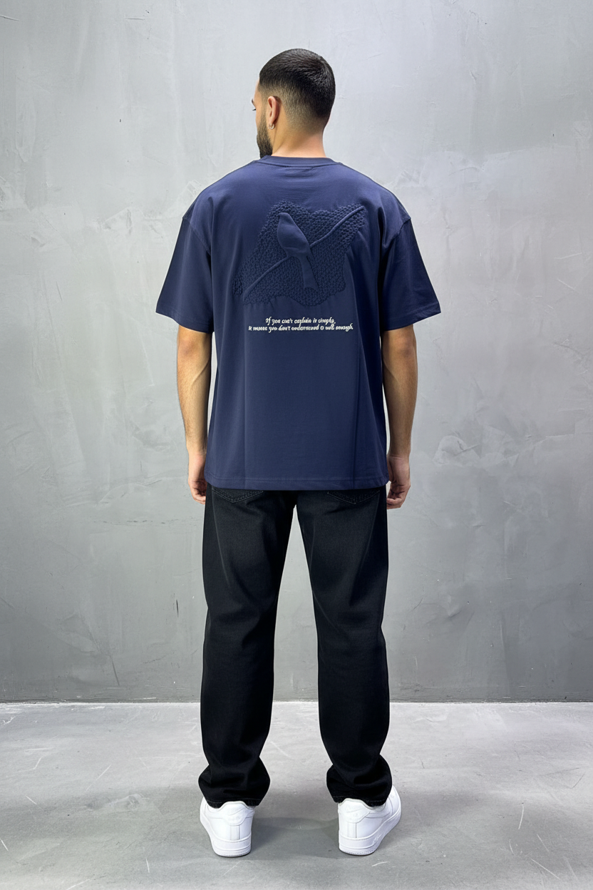 T-Shirt Oversize Navy Blue Urbanity 5128