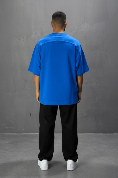 T-Shirt Oversize blue – Poche Denim AJ6368 - ZG PREMIUM