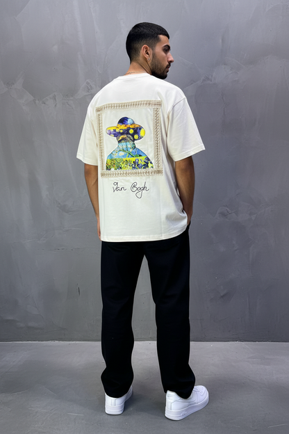 T-Shirt Oversize beige Van Gogh 5060