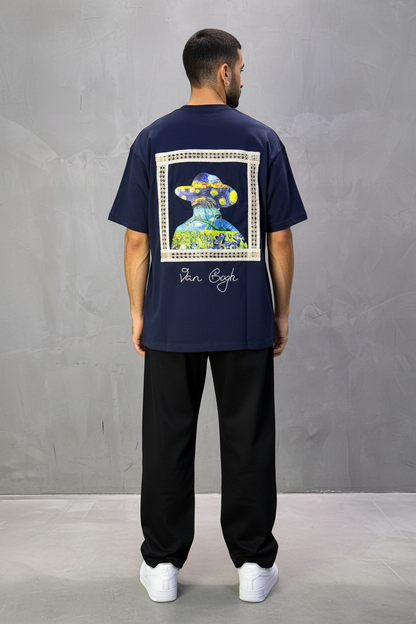T-Shirt Oversize Navy Van Gogh 5060
