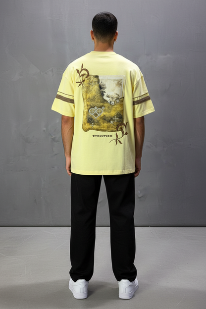 T-Shirt Oversize  yellow Bvolution 5072