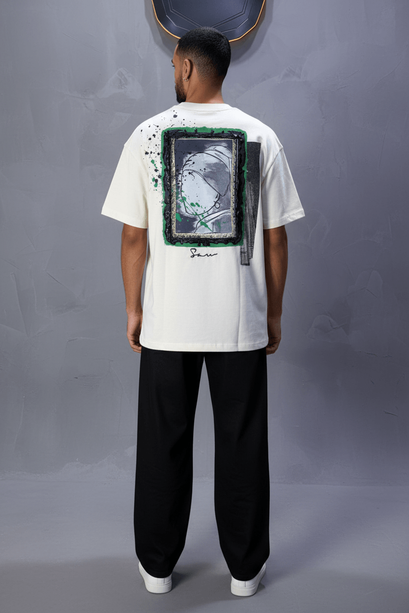 T-shirt Oversize Beige  – Art Gallery 5114