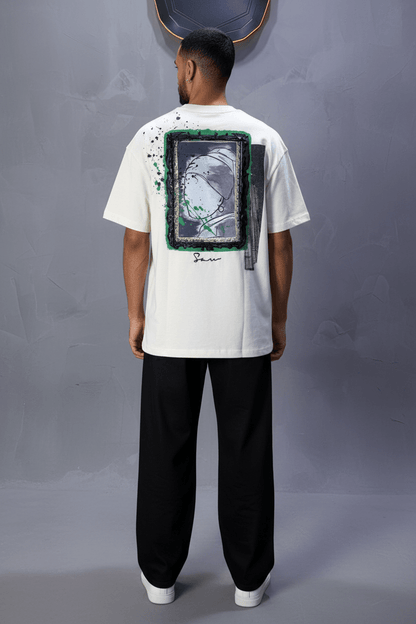 T-shirt Oversize Beige  – Art Gallery 5114