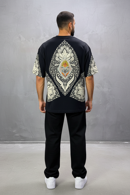 T-Shirt Oversize Noir – Paon & Paisley 5071