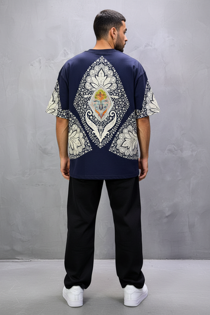 T-Shirt Oversize Navy Blue – Paon & Paisley 5071