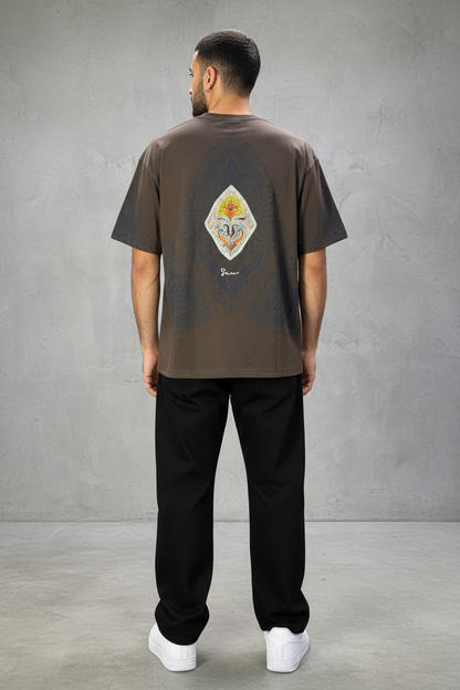 T-Shirt Oversize Brown – Paon & Paisley 5071