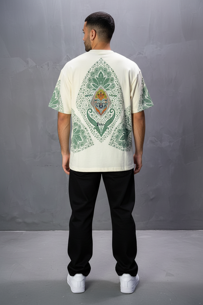 T-Shirt Oversize Beige – Paon & Paisley 5071