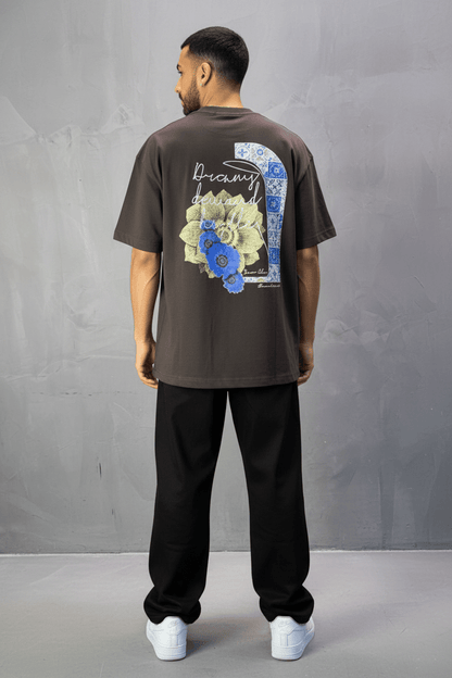 T-shirt Oversize brown – Dreamy Demand Hustler 5103 - ZG PREMIUM