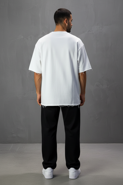 T-Shirt Oversize Blanc – Tissu Épais  42