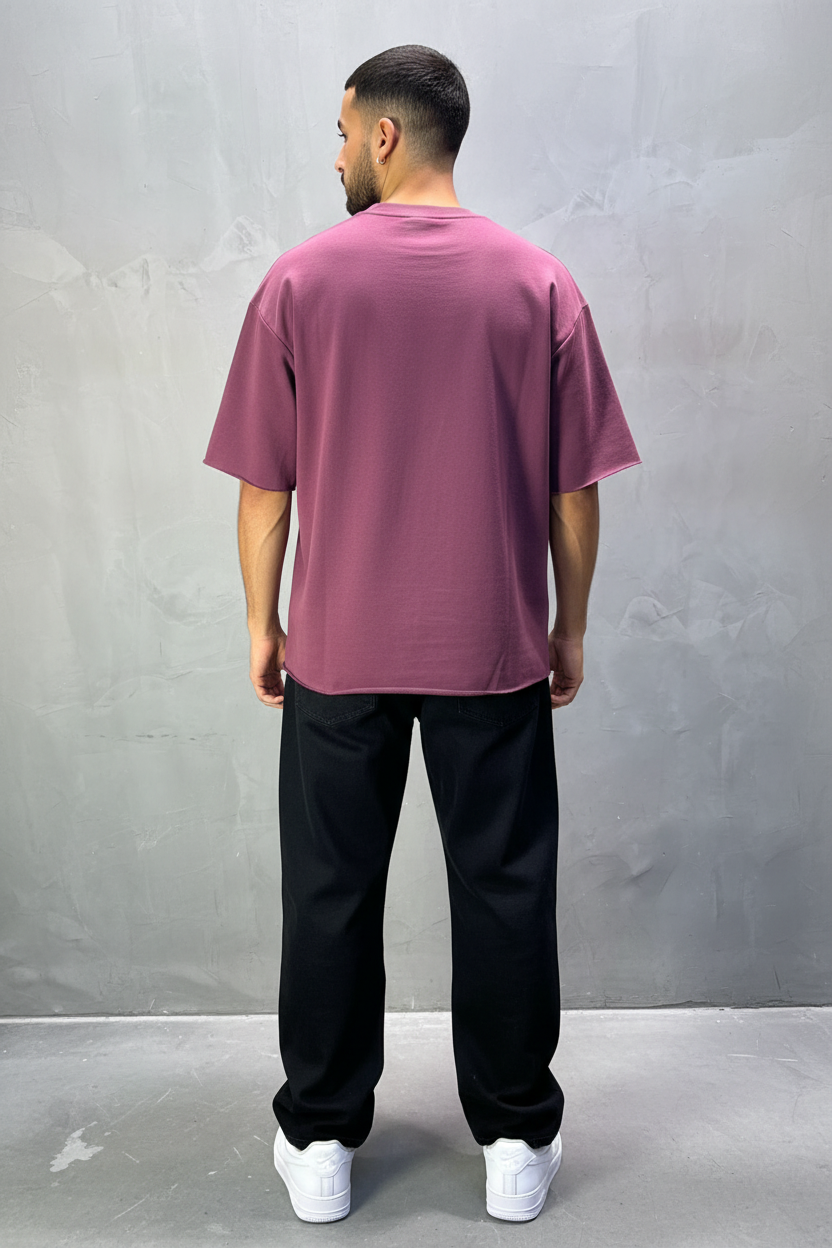 T-Shirt Oversize  Dusty Purple – Tissu Épais  42
