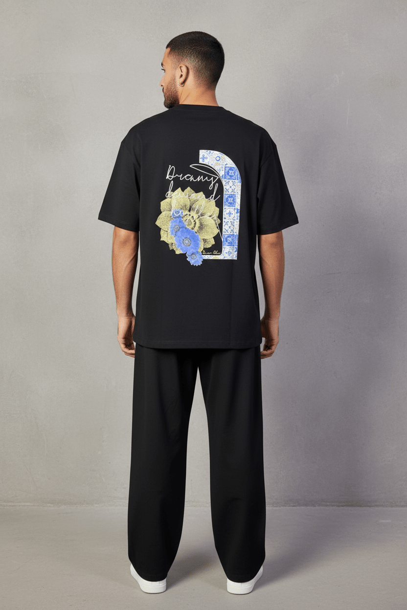 T-shirt Oversize noir – Dreamy Demand Hustler 5103 - ZG PREMIUM