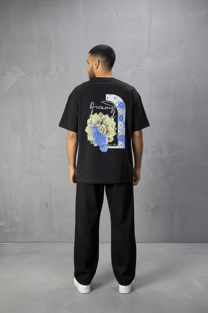 T-shirt Oversize noir – Dreamy Demand Hustler 5103 - ZG PREMIUM