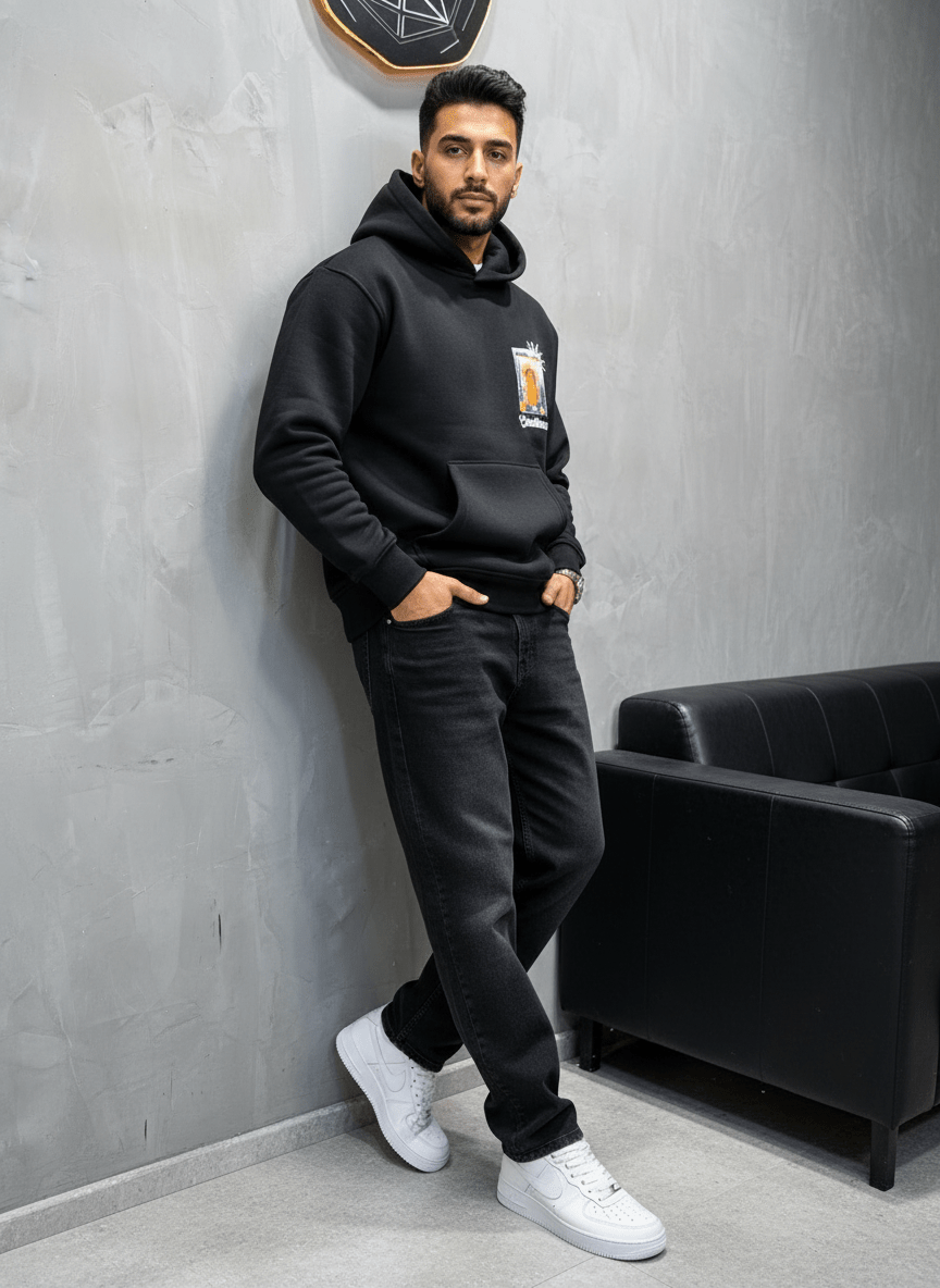 HOODIE CASABLANCA NOIR 7854 - ZG PREMIUM