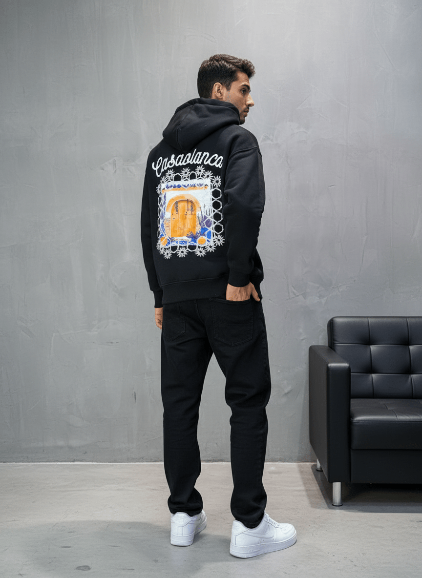 HOODIE CASABLANCA NOIR 7854 - ZG PREMIUM