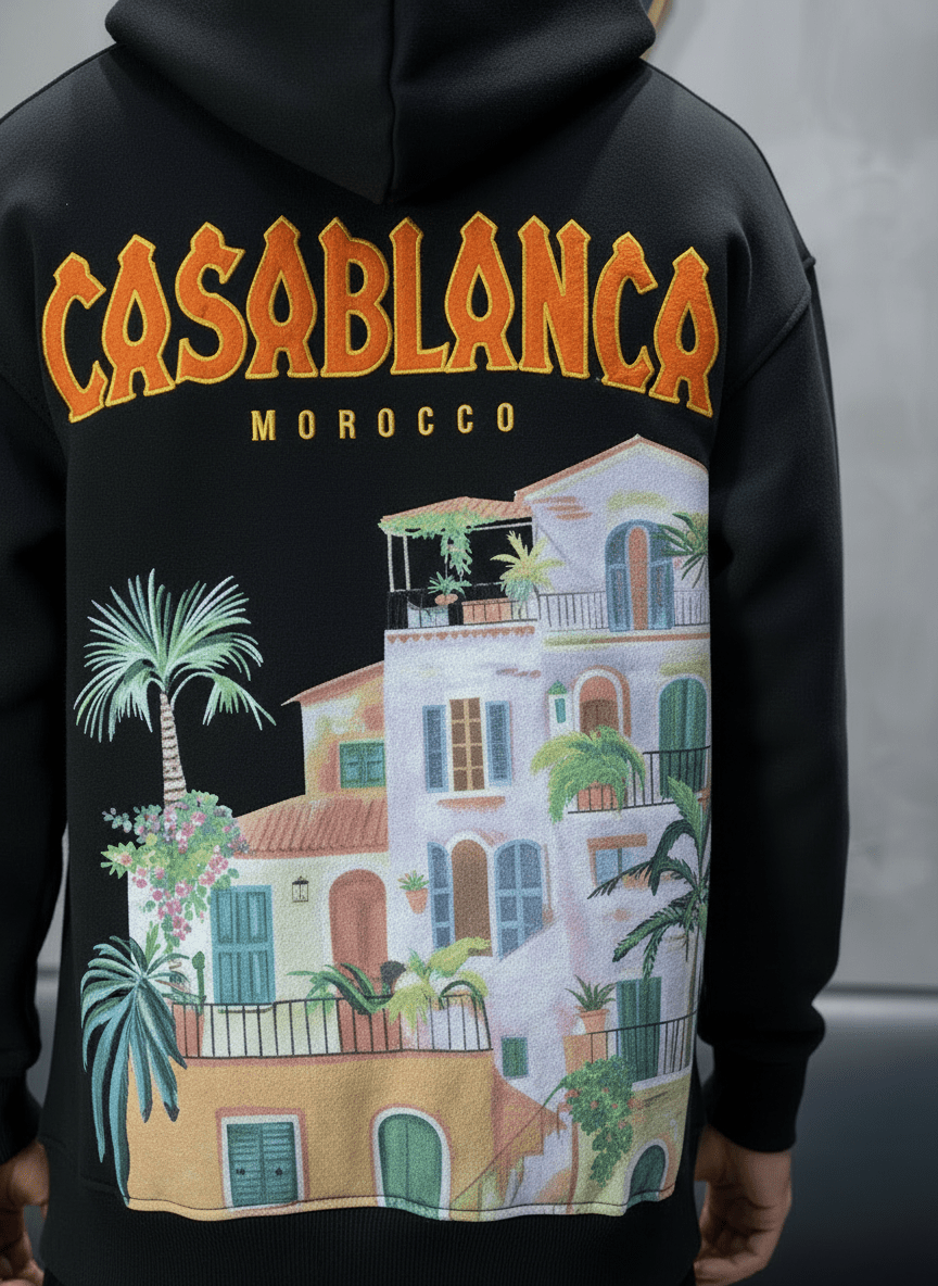 HOODIE CASABLANCA NOIR 7859 - ZG PREMIUM
