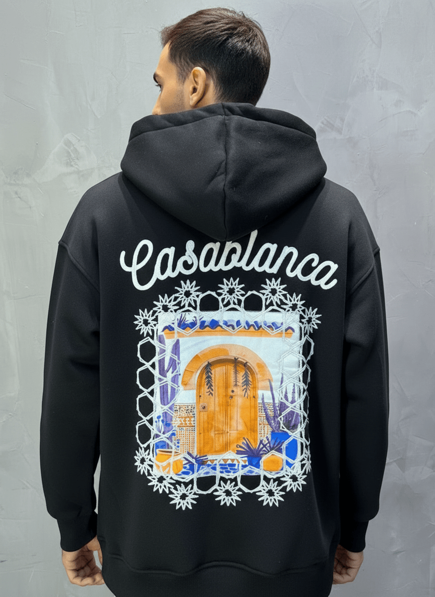 HOODIE CASABLANCA NOIR 7854 - ZG PREMIUM