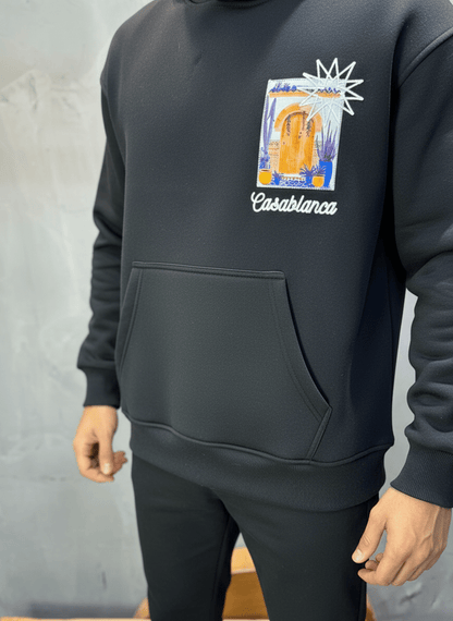 HOODIE CASABLANCA NOIR 7854 - ZG PREMIUM
