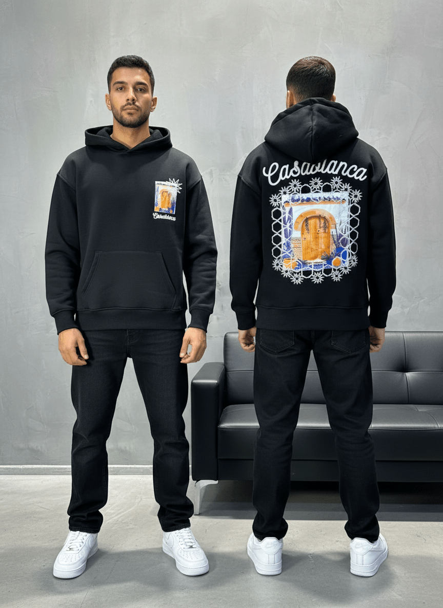 HOODIE CASABLANCA NOIR 7854 - ZG PREMIUM