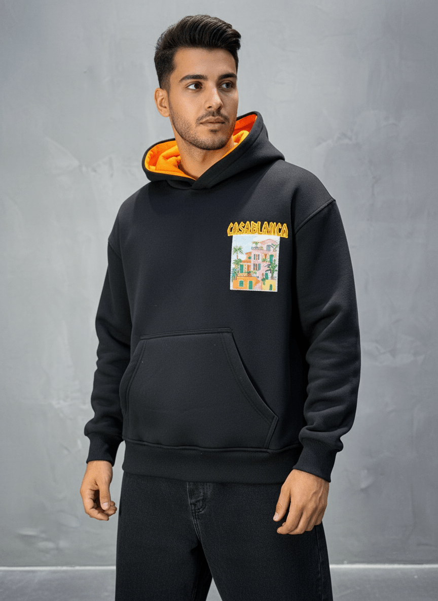 HOODIE CASABLANCA NOIR 7859 - ZG PREMIUM
