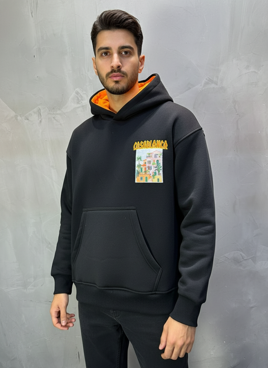 HOODIE CASABLANCA NOIR 7859