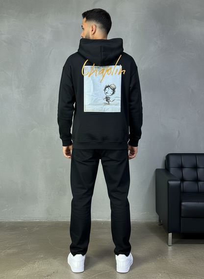 HOODIE SAW OVERSIZE BLACK 4970