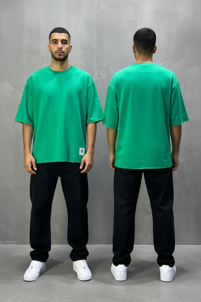 T-Shirt Oversize Green – Tissu Épais  42