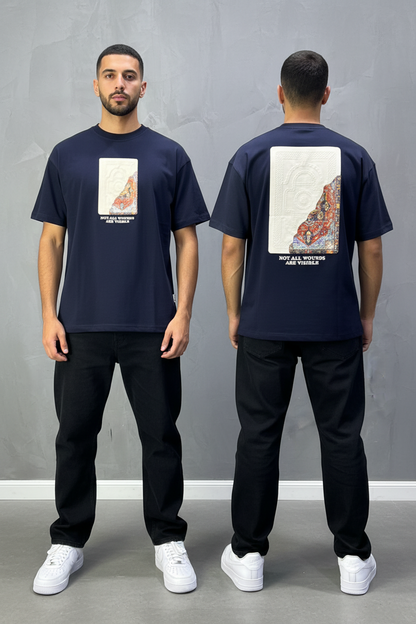 T-Shirt Oversize Navy Blue 5084
