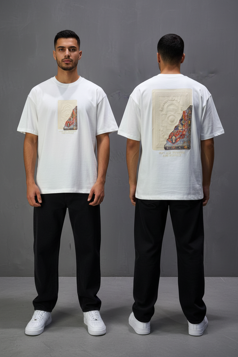 T-Shirt Oversize Blanc 5084