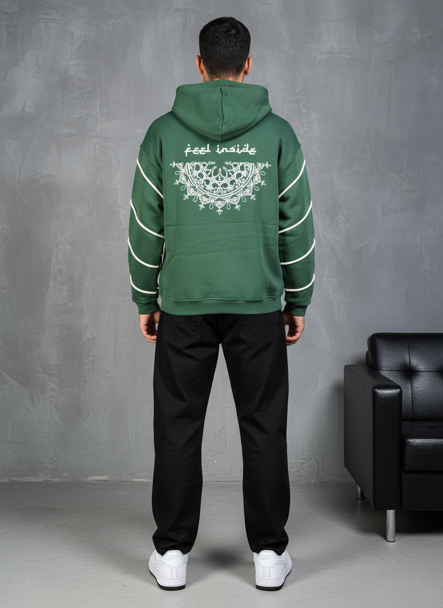 HOODIE SAW OVERSIZE GREEN 4991