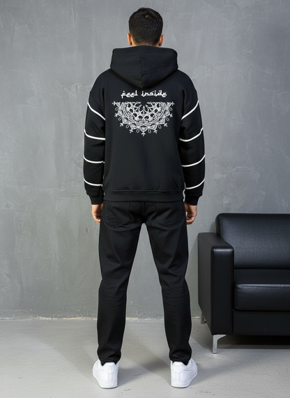 HOODIE SAW OVERSIZE BLACK 4991
