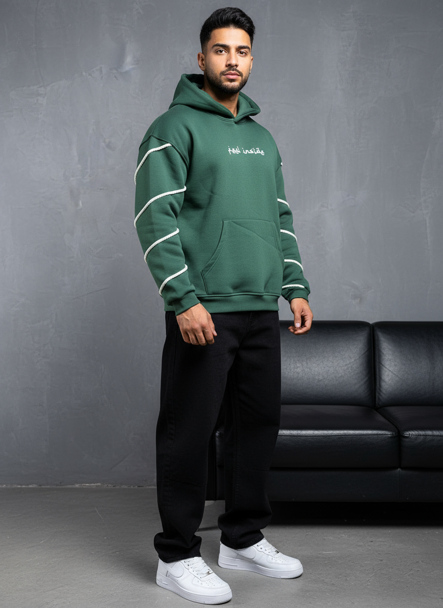 HOODIE SAW OVERSIZE GREEN 4991