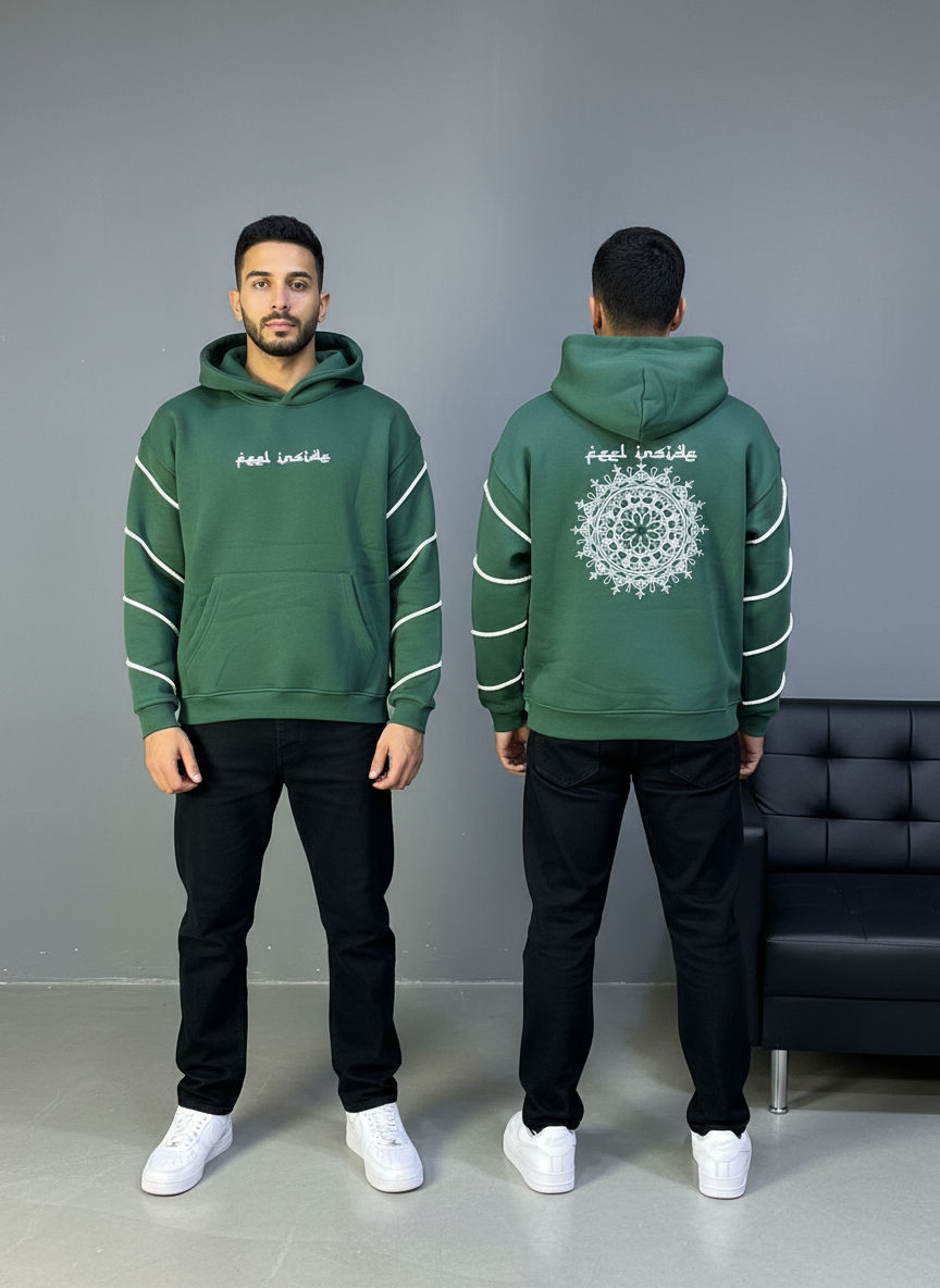 HOODIE SAW OVERSIZE GREEN 4991