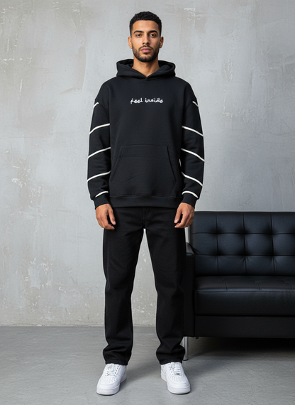 HOODIE SAW OVERSIZE BLACK 4991