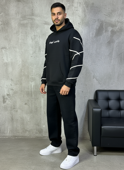 HOODIE SAW OVERSIZE BLACK 4991
