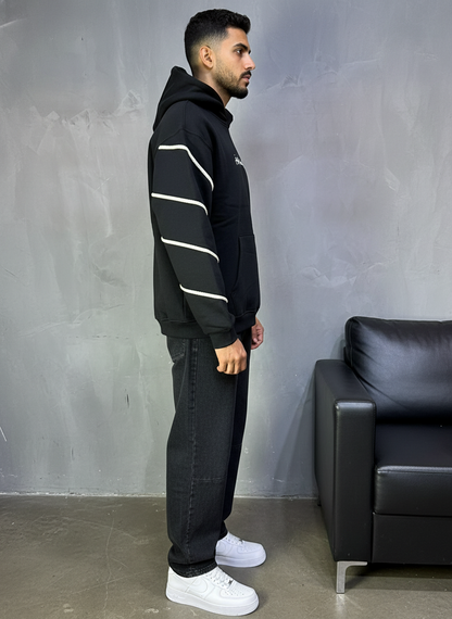 HOODIE SAW OVERSIZE BLACK 4991