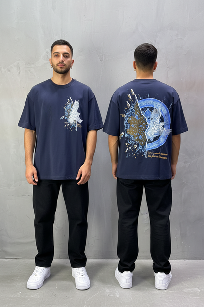 T-shirt Oversize Navy Blue 5127
