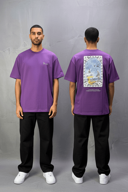 T-Shirt Oversize Move — Illustration Peintre & Citation Poétique 5097