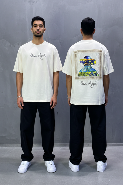 T-Shirt Oversize beige Van Gogh 5060