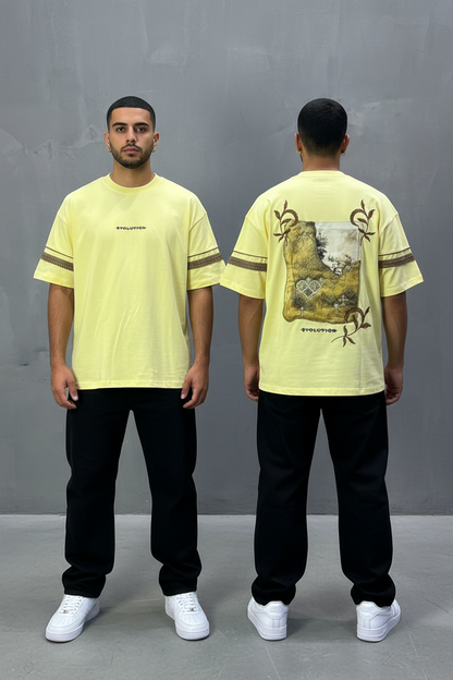 T-Shirt Oversize  yellow Bvolution 5072