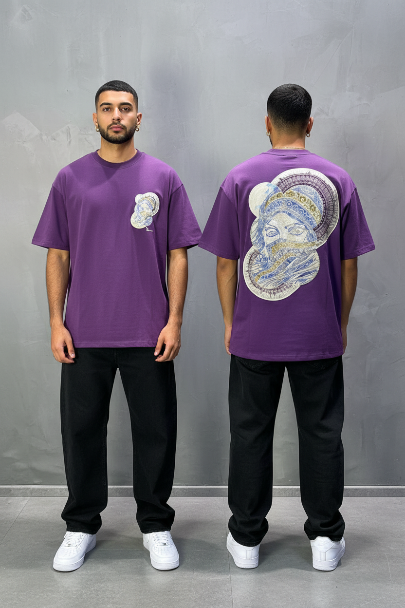 T-Shirt Oversize Move Brodé – Art Oriental 5108