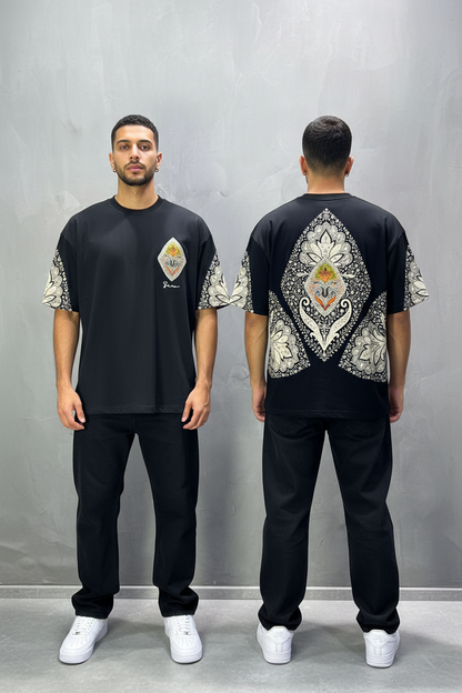 T-Shirt Oversize Noir – Paon & Paisley 5071