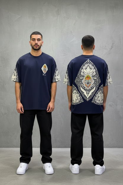 T-Shirt Oversize Navy Blue – Paon & Paisley 5071
