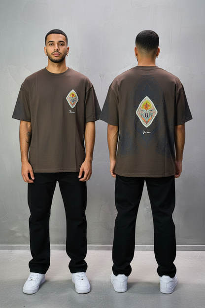 T-Shirt Oversize Brown – Paon & Paisley 5071