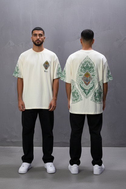 T-Shirt Oversize Beige – Paon & Paisley 5071