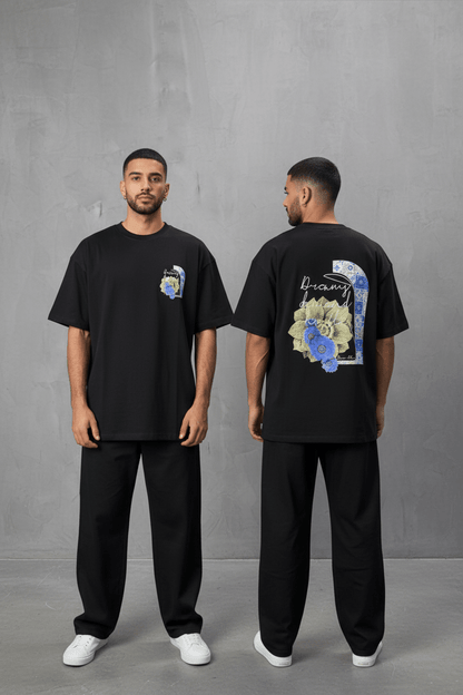 T-shirt Oversize noir – Dreamy Demand Hustler 5103 - ZG PREMIUM