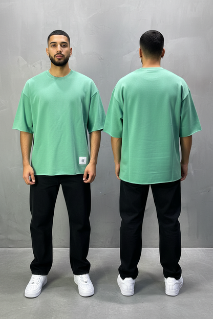 T-Shirt Oversize Mint Green   – Tissu Épais  42