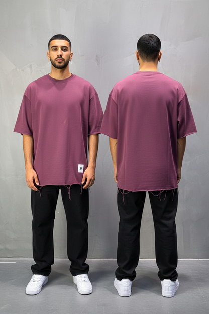 T-Shirt Oversize  Dusty Purple – Tissu Épais  42