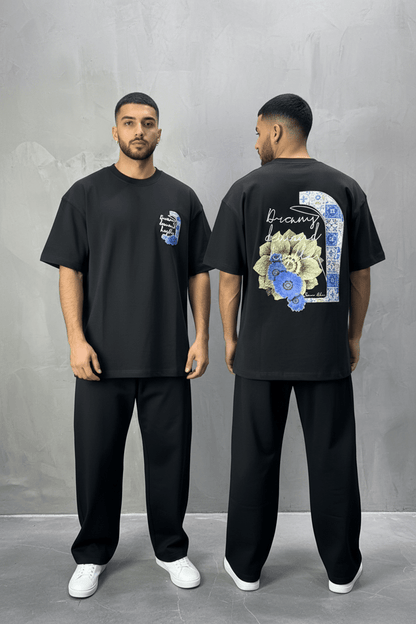 T-shirt Oversize noir – Dreamy Demand Hustler 5103 - ZG PREMIUM